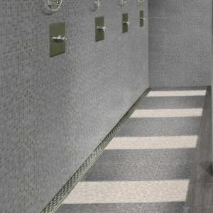 Piso Mosaico Chau Beige 33x33 cm Lamosa