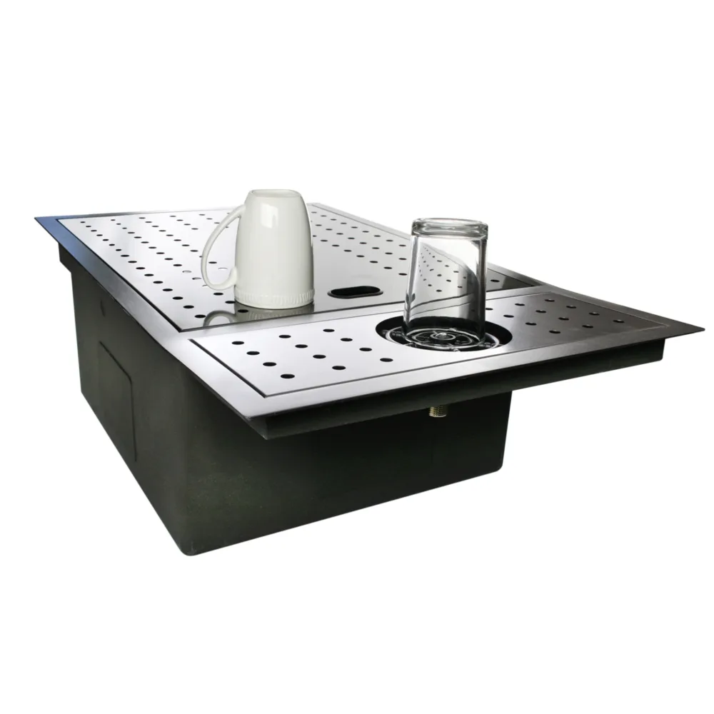 Tarja de empotrar negra 76 x 46 cm con accesorios – Casandra Axcent
