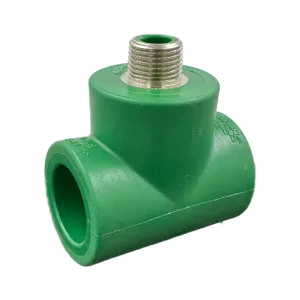 Tee con rosca central macho PPR 1" a 1/2" Tuboplus