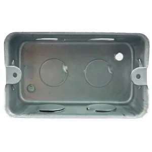 Chalupa galvanizada rectangular 1/2 pulgada