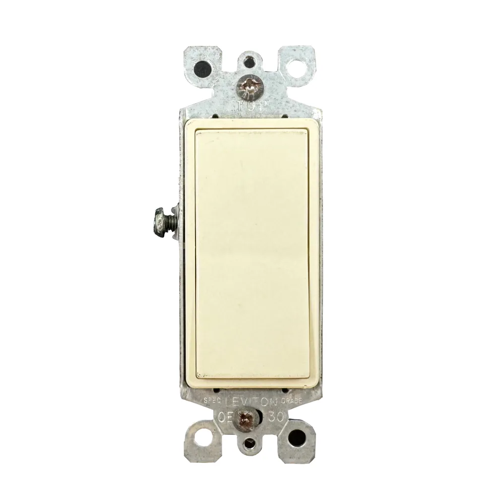 Interruptor 3 vías Decora 15 A 120/277 V almendra 022-05603-02T - Leviton