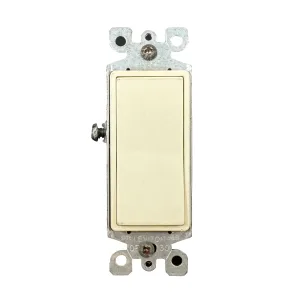 Interruptor 3 vías Decora 15 A 120/277 V almendra 022-05603-02T - Leviton