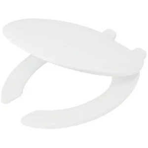 Asiento sanitario alargado abierto color blanco AAA02 - Urrea