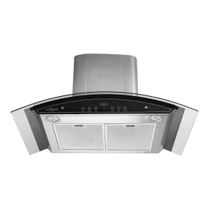 Campana de pared 90 cm con panel touch y cristal – Mamma Mia Axcent