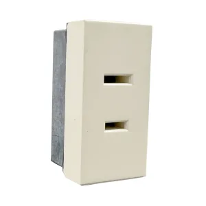 Contacto polarizado sin tierra color marfil línea Cien – Leviton