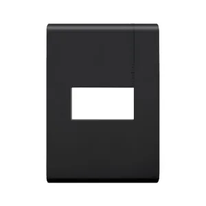 Placa 1 módulo con chasis color negro mate E5N1PTLN – Modus Pro Bticino