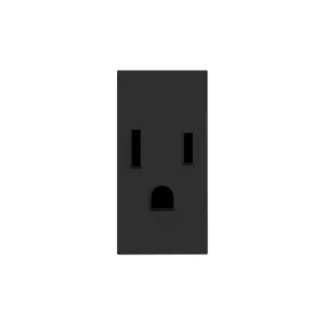 Tomacorriente 2P+T 15 A 127/250 V 1 módulo color negro mate E2023PTLNS – Modus Pro Bticino