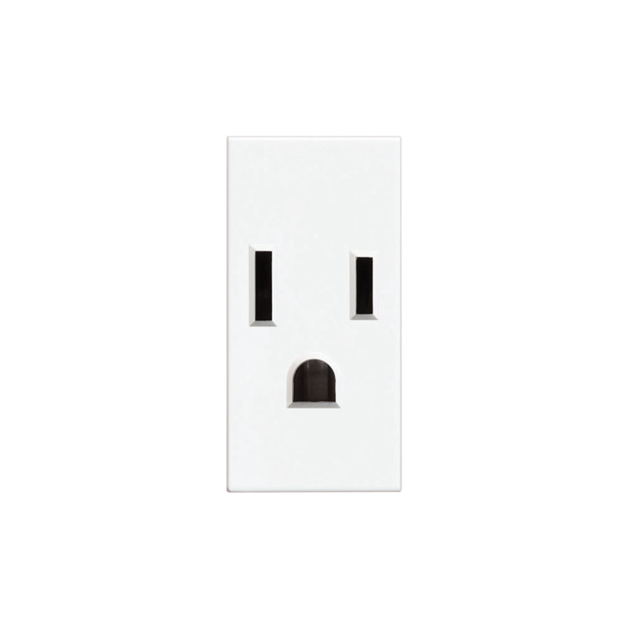 Tomacorriente 2P+T 15 A 127:250 V color blanco 1 módulo – Modus Pro Bticino Ferretería Onofre Tomacorriente 2P+T 15 A 127/250 V color blanco 1 módulo – Modus Pro Bticino