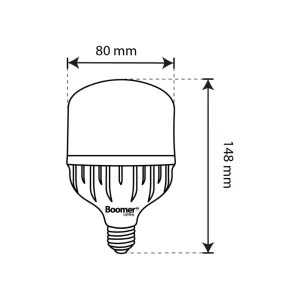 Foco LED alta potencia T 20 W luz fría 6500 K BLHPT-020-65 Boomer