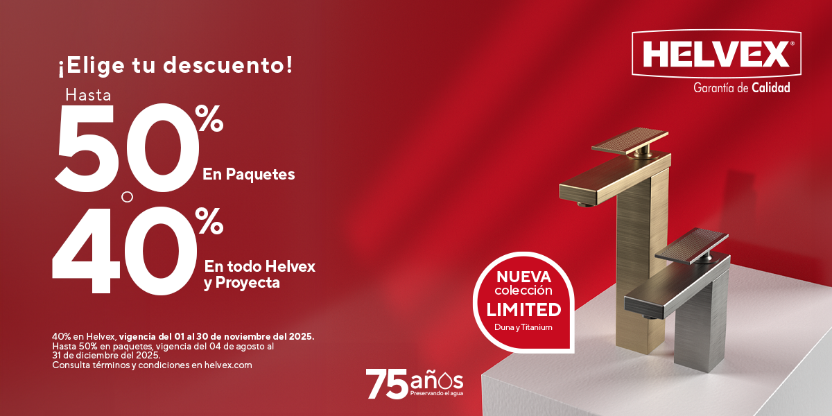 Helvex al 40% durante noviembre 2025