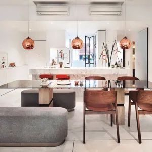 Luminario colgante esfera vidrio cobre Ø30 cm – MX-CL8041 Maxxi