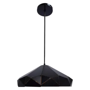 Luminario colgante geométrico metal negro Ø18 cm – MX-CL1816-N Maxxi
