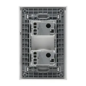 Placa con dos interruptores sencillos 15 A 127 V Forza 2 FZ2200B Bticino