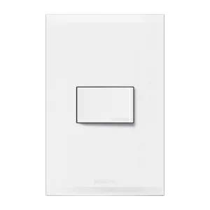 Placa con interruptor sencillo 15 A 127 V Forza 2 FZ2100B Bticino