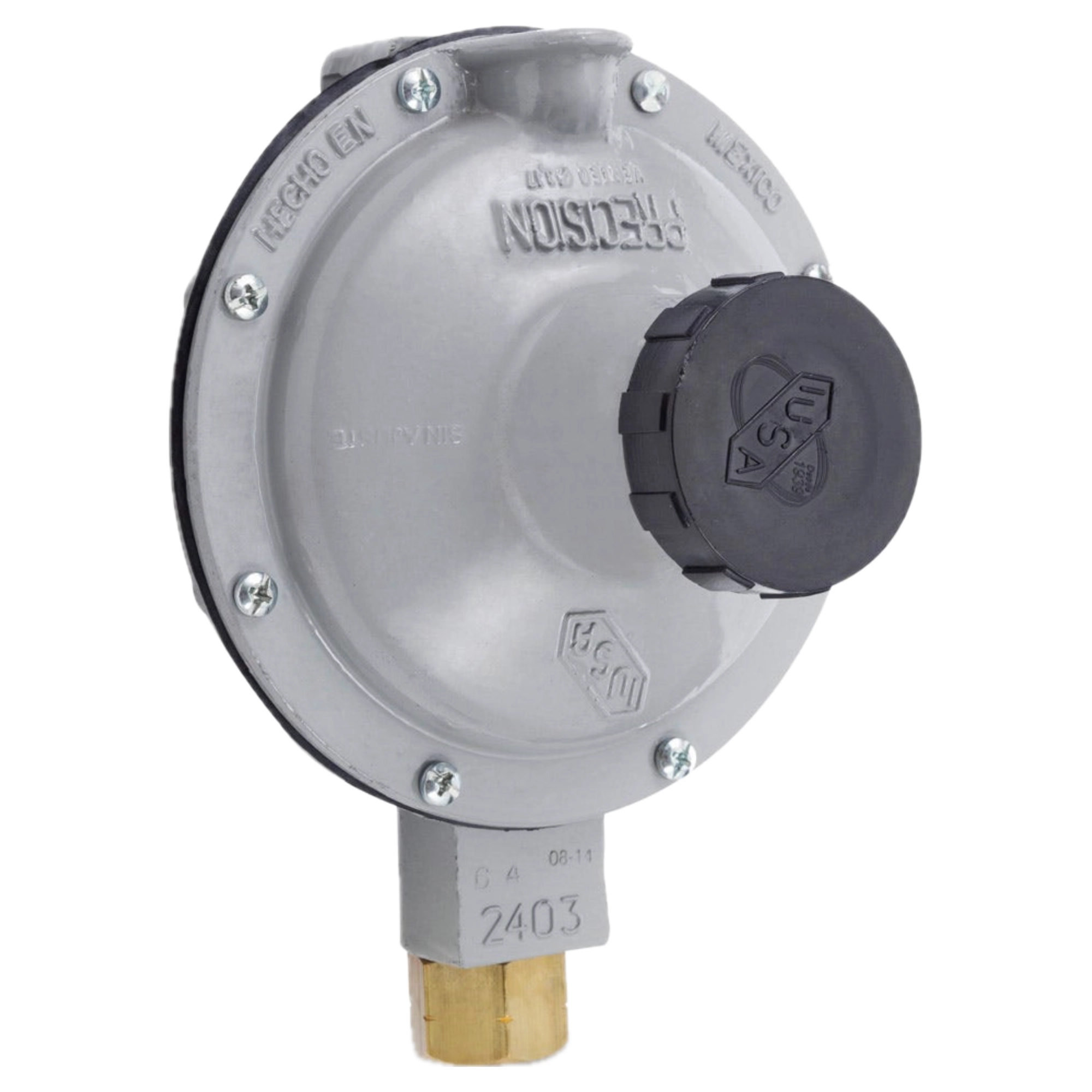 Regulador de gas LP 1 vía baja presión 2ª etapa – 2403-C4 IUSA Ferretería Onofre Regulador de gas LP 1 vía baja presión 2ª etapa – 2403-C4 IUSA