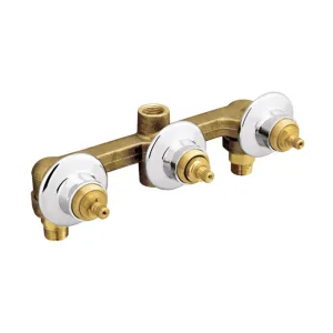 Ensamble triple de empotrar para regadera y tina 1:2 NPT – E-40-II Helvex