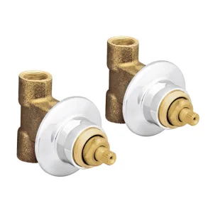 Juego de ensambles empotrables para regadera roscable 1:2 pulgada E-60 Helvex