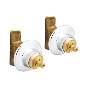 Juego de válvulas empotrables para regadera soldable 1:2 pulgada E-61 Helvex