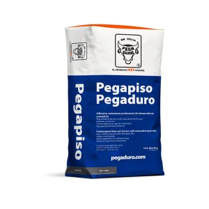 Pegapiso adhesivo gris base cemento 20 kg – Pegaduro
