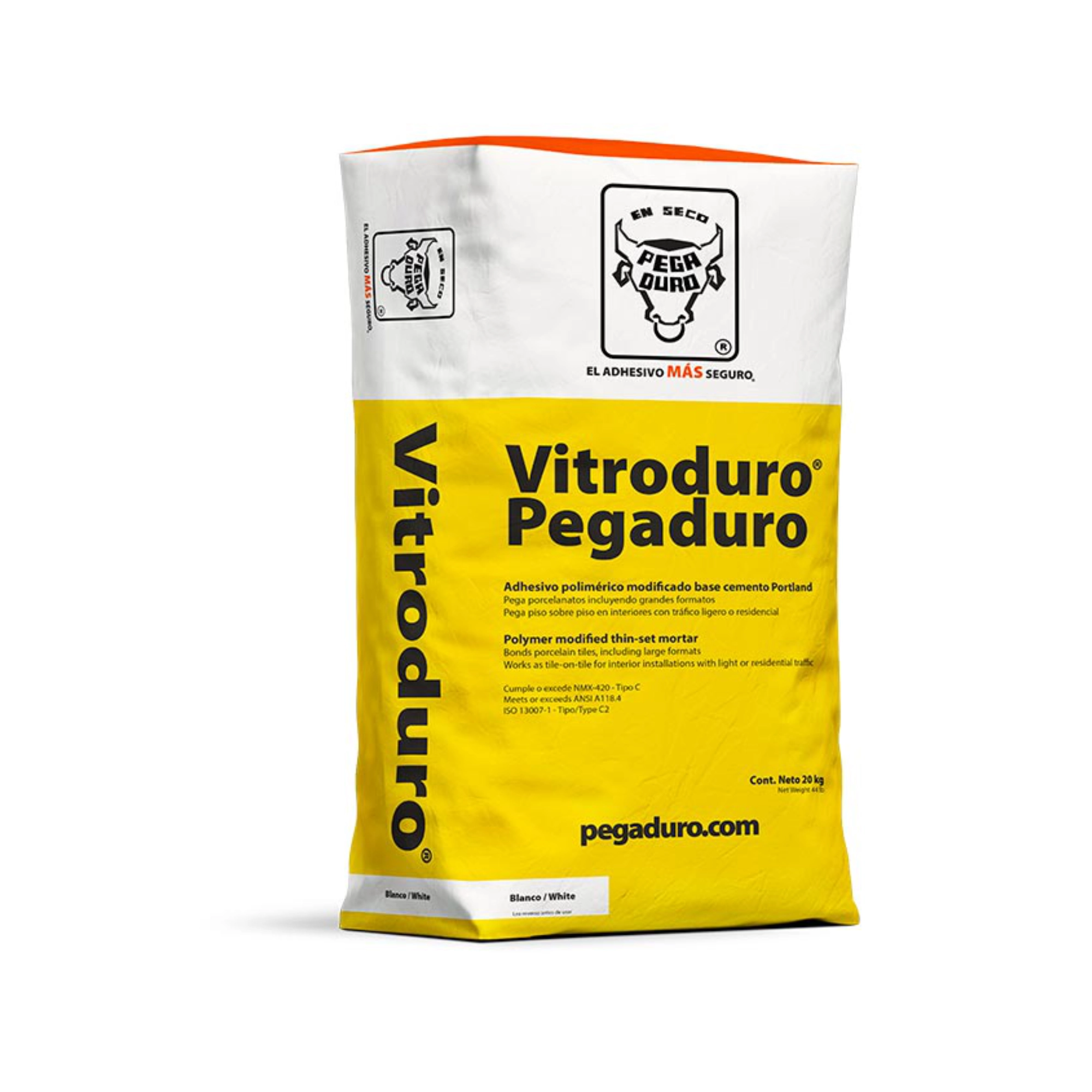 Vitroduro adhesivo blanco para porcelanato 20 kg – Pegaduro - Ferretería Onofre Vitroduro adhesivo blanco para porcelanato 20 kg – Pegaduro