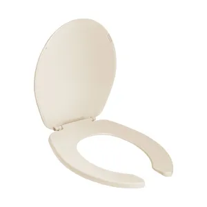 Asiento para WC redondo color marfil con frente abierto – ATR-1-M Helvex