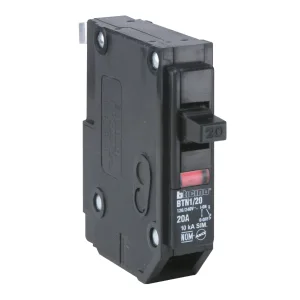 Breaker interruptor termomagnético Bticino BTPLUG 1 polo 20A enchufable 120/240V modelo BTN1/20