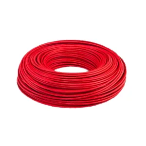 Cable eléctrico THHW-LS calibre 8 AWG rojo rollo 100 m – IUSA 399352
