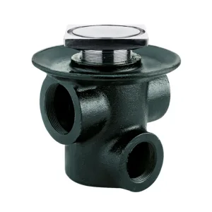 Coladera de contorno cuadrado 3 bocas con sello hidráulico - 25-CHL Helvex