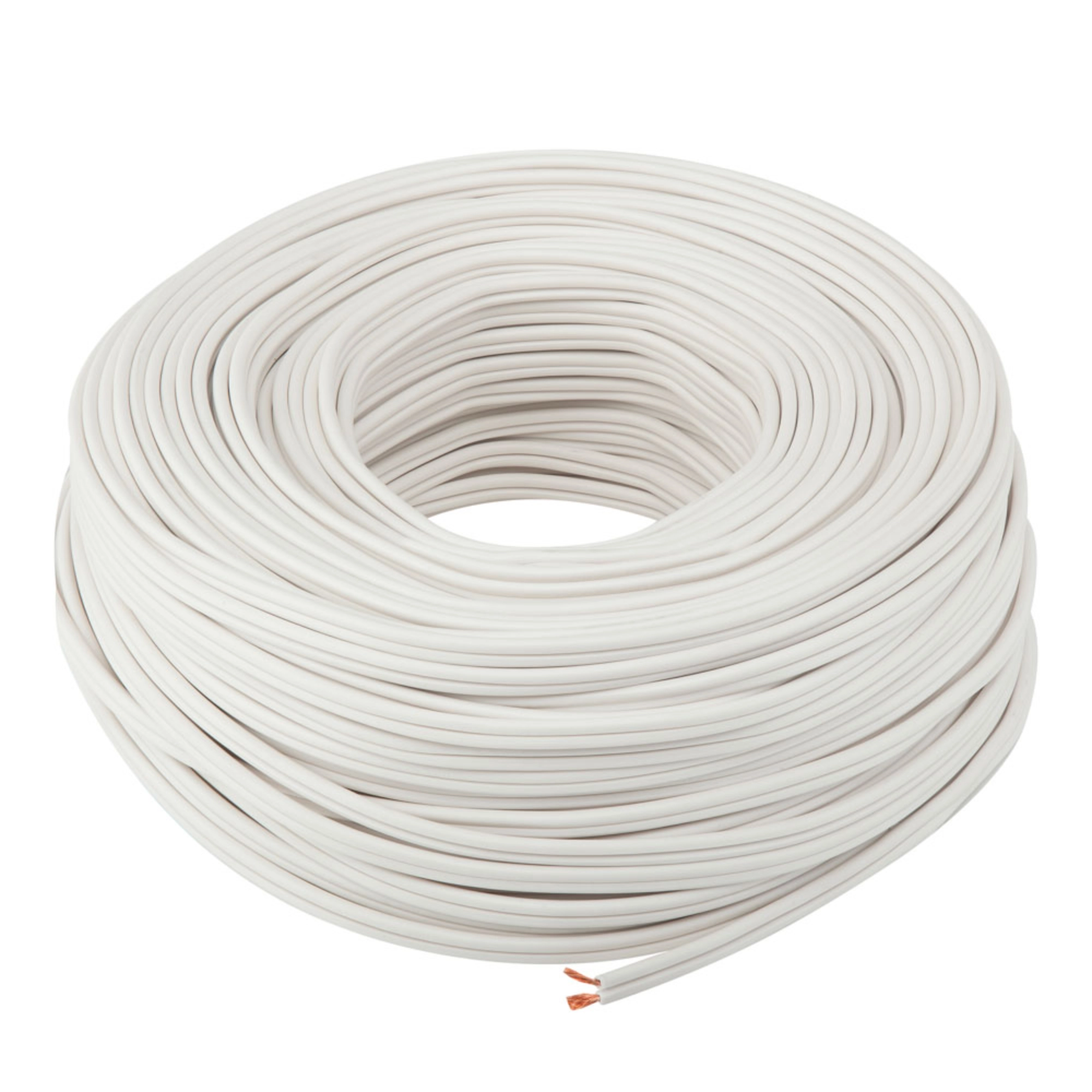 Cordón SPT calibre 14 AWG blanco por metro IUSA 301713 ferreteria onofre Cordón SPT calibre 14 AWG blanco por metro IUSA 301713