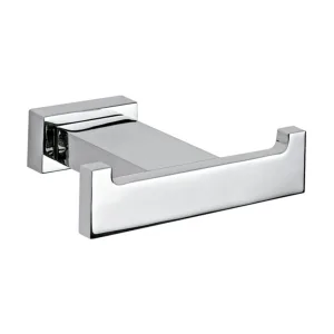 Gancho doble para baño cromo de pared – 16106 Helvex