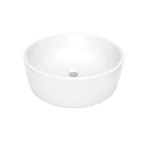 Lavabo de sobreponer redondo sin rebosadero cerámica blanca – LV MOREA Helvex
