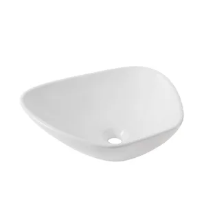 Lavabo de sobreponer sin rebosadero cerámica blanca – LV CLAP Helvex