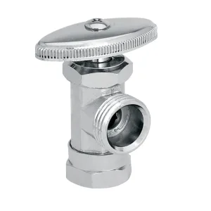 Llave angular de paso con barrilito 1/2 pulgada cromo – Dica 3401BSC