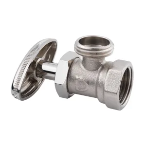 Llave angular de paso vuelta completa roscable 1/2 pulgada niquelada Dica 3401SCE