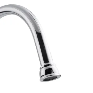 Mezcladora para fregadero 8 pulgadas cuello alto manerales cruceta cromo Dica 4337