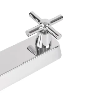 Mezcladora para fregadero 8 pulgadas cuello alto manerales cruceta cromo Dica 4337