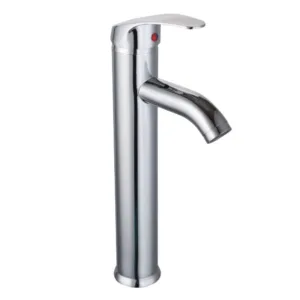 Monomando alto para lavabo acero inoxidable cromo Dica 4435