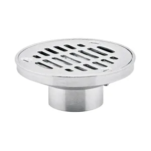 Rebosadero con rejilla redonda 2 para drenaje sanitario acero inoxidable – 342-R Helvex