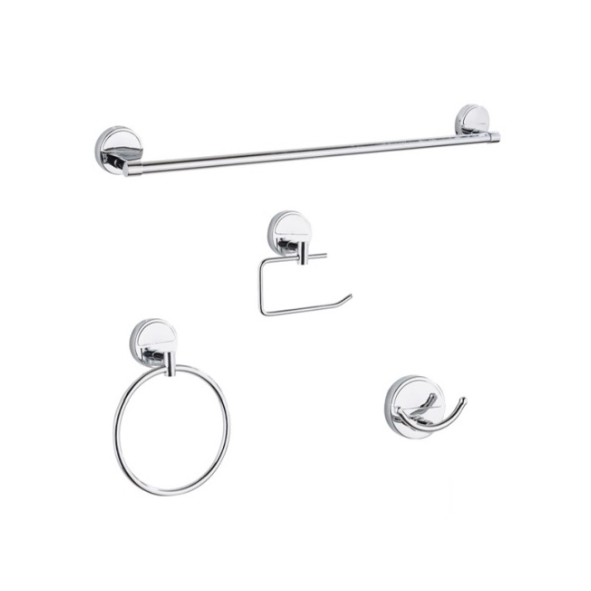 Juego de accesorios para baño 4 piezas cromo -3000 Dica