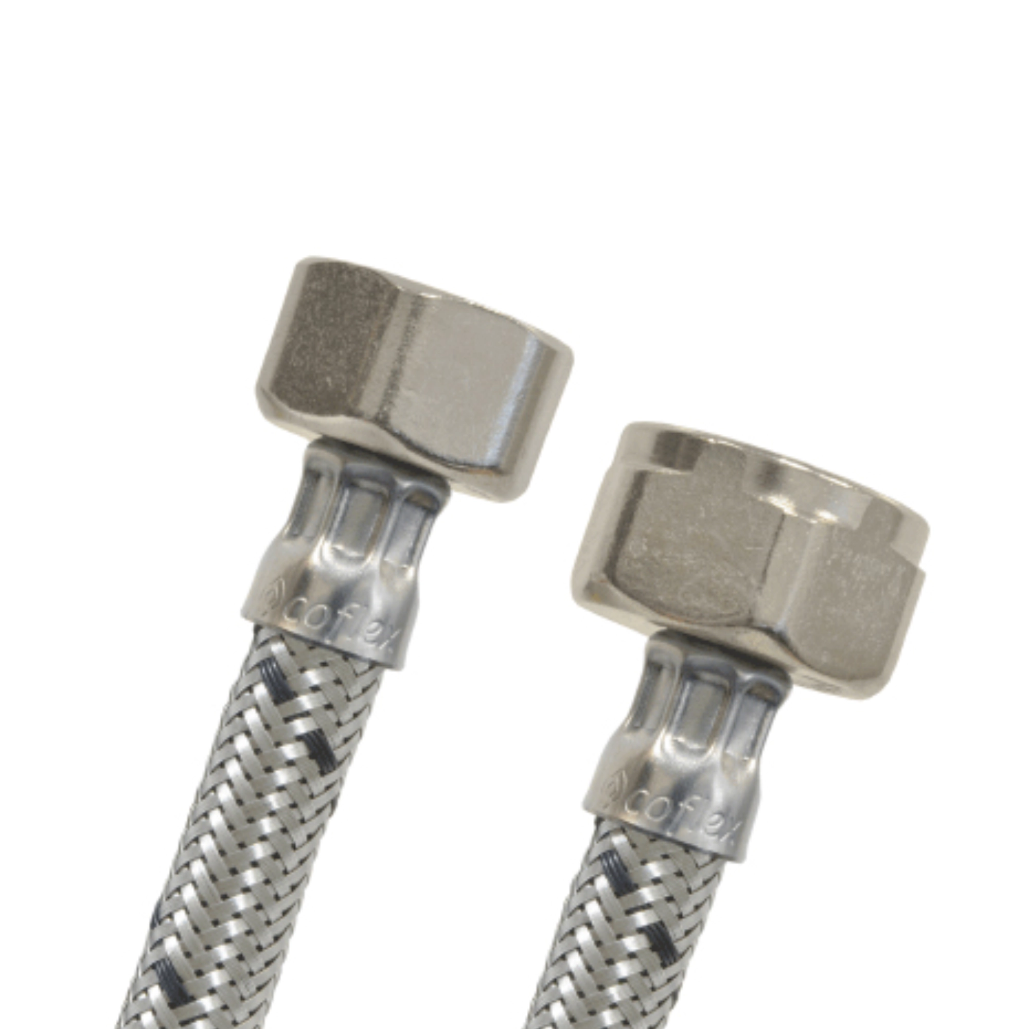 Manguera flexible para excusado 35 cm conexión 1/2 pulgada a 7/8 pulgada acero inoxidable Coflex AS-A35 línea Sanitario Premium