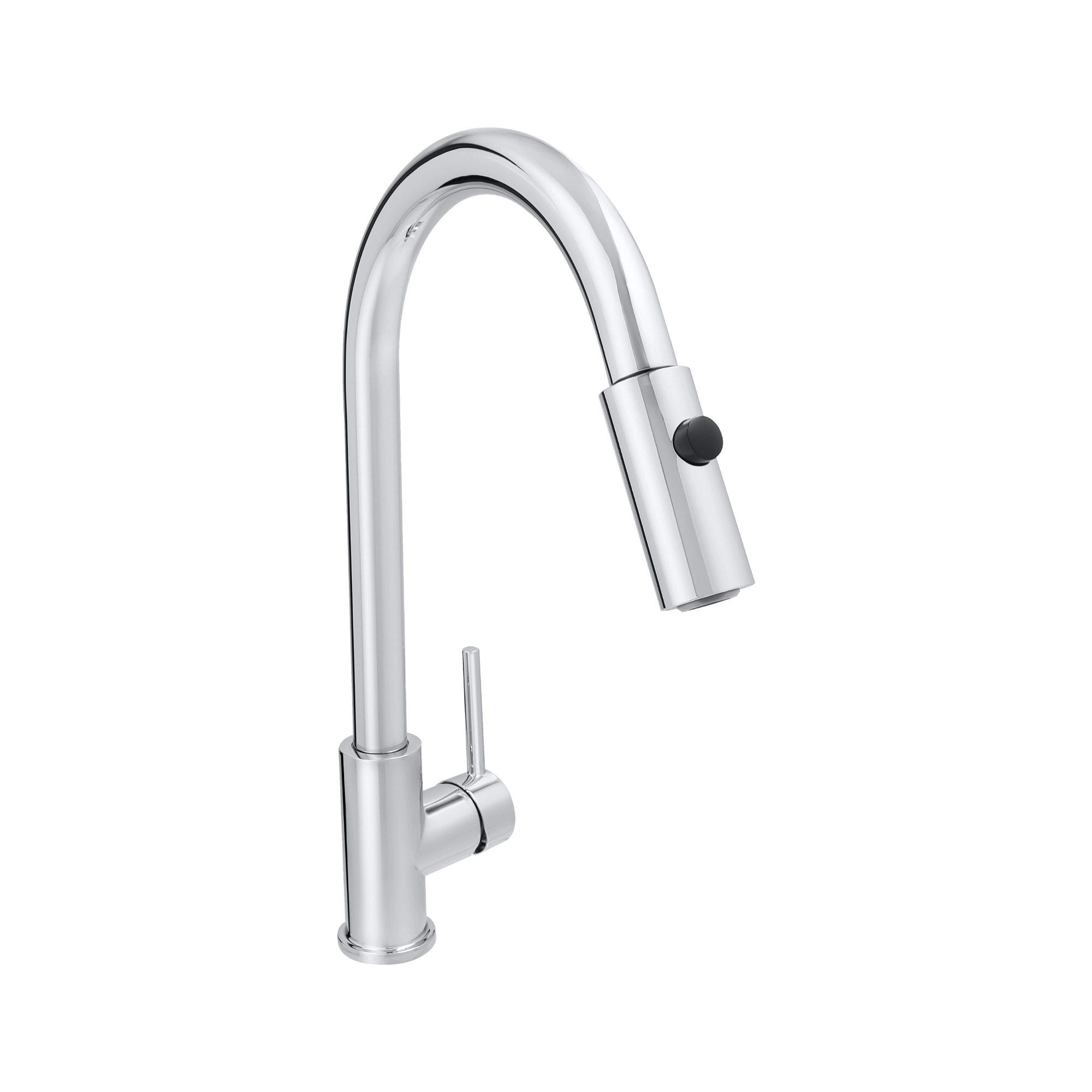 Monomando para fregadero DICA 4088 con nariz retráctil y acabado cromo para cocina