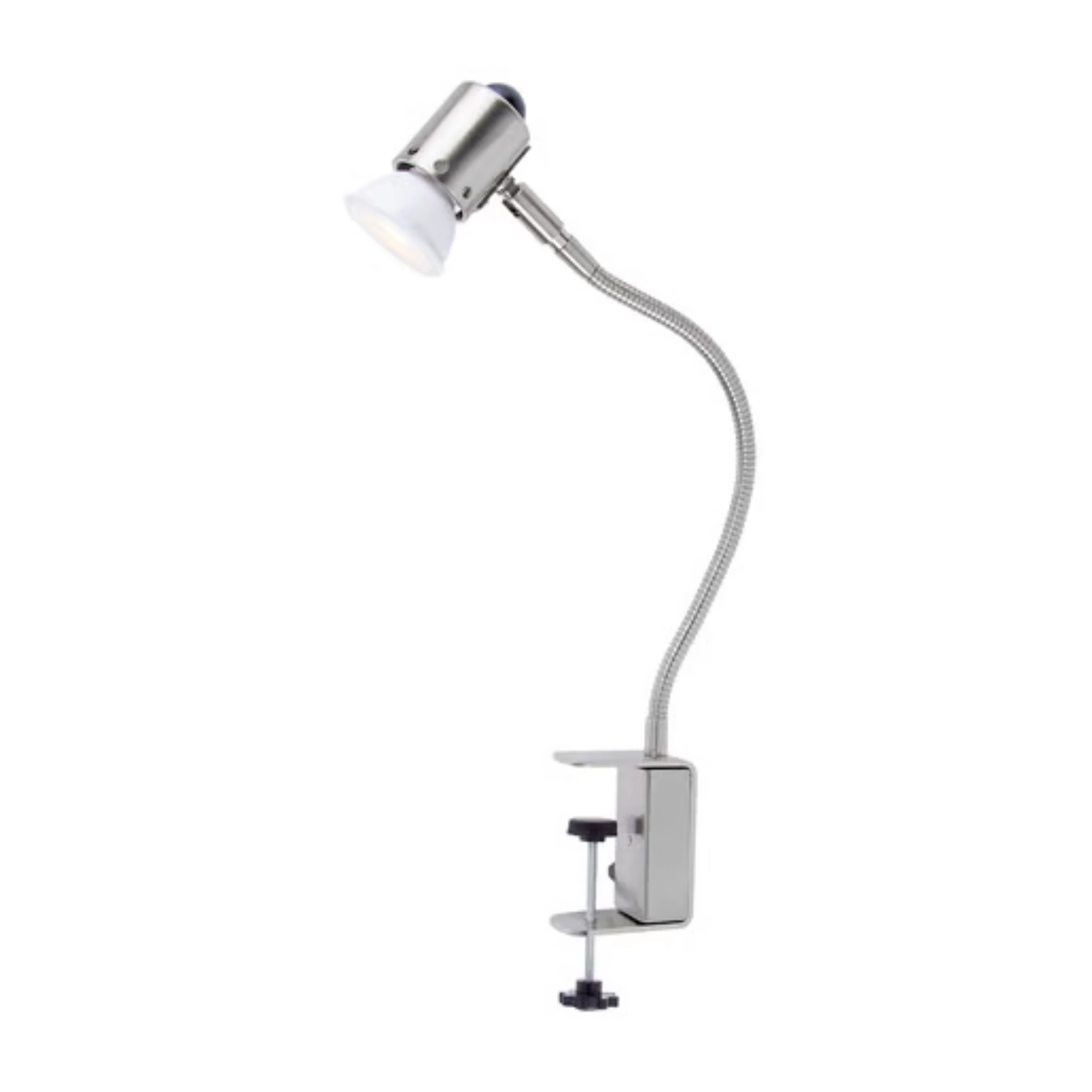 Lámpara de escritorio flexible satinada Tecnolite SS-050/S BELLA I LED GU10