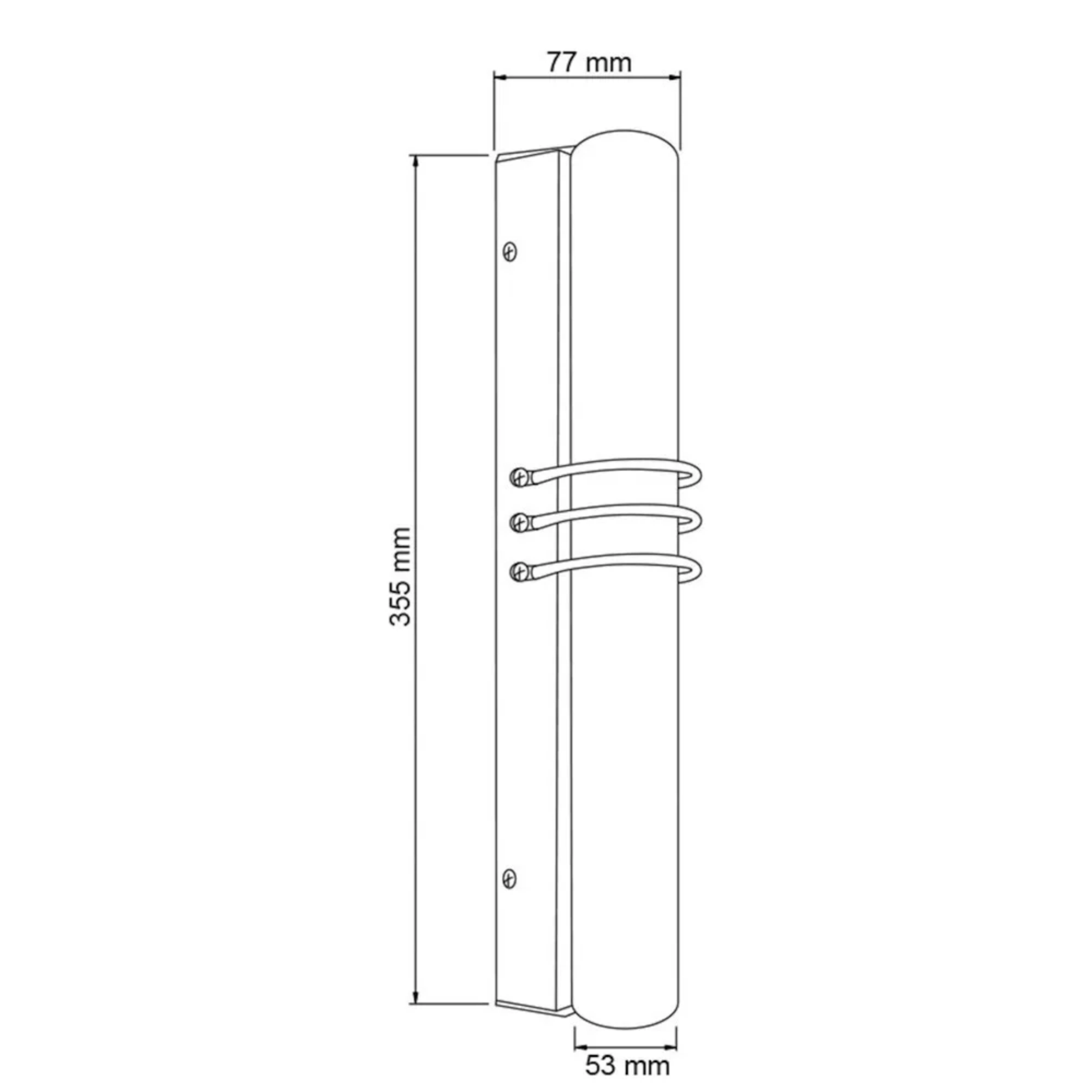 Luminario de muro decorativo FANO G9 × 2 50 W cristal opalino – Tecnolite onofre ferreteria Luminario decorativo de muro interior cristal opalino Tecnolite TL-1800/S FANO G9