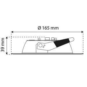 Luminario empotrable LED PANDORA de Boomer, Ø 167 × 39 mm, IP 44