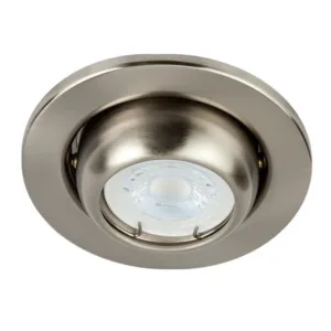 Luminario empotrado orientable satinado Tecnolite YD-345/S ACARI para LED GX5.3