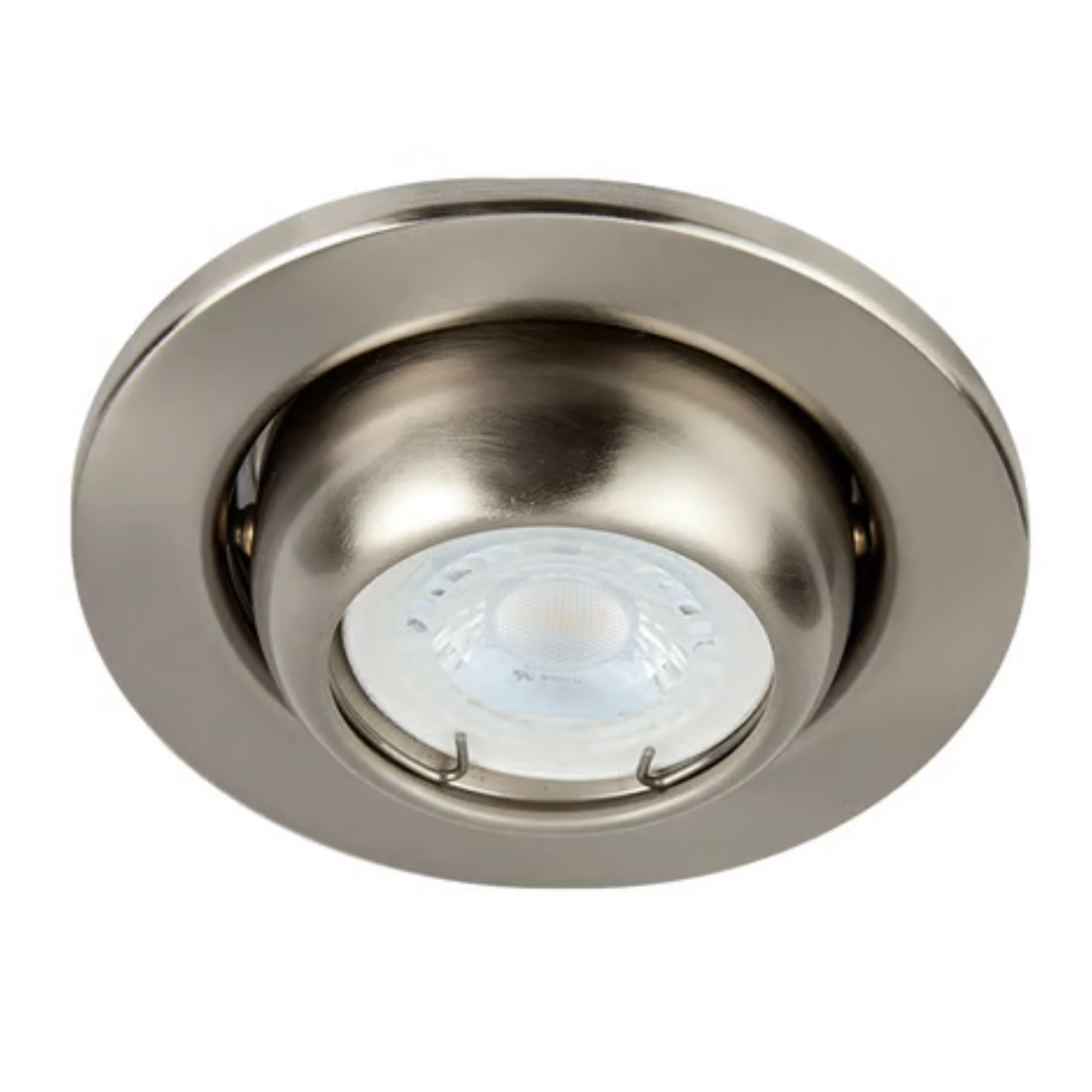 Luminario empotrado orientable satinado Tecnolite YD-345/S ACARI para LED GX5.3
