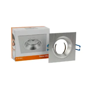 Luminario empotrado de techo aluminio Tecnolite YD-620/AL para lámpara GX5.3