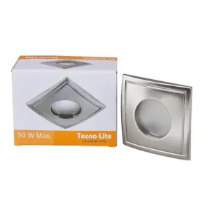 Luminario empotrado redondo satinado Tecnolite YD-103/S para lámpara GX5.3
