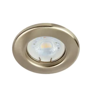 Luminario empotrado redondo satinado Tecnolite YD-220/S ALEZIO para LED GX5.3