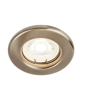 Luminario empotrado redondo satinado Tecnolite YD-220/S ALEZIO para LED GX5.3